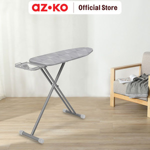 [EZO.0801412] AZKO Stora 91X30 cm Meja Setrika Dengan Iron Rest - Abu-Abu Papan Setrikaan Alas Tempat Setrika Ironing Board Perlengkapan Rumah Tangga