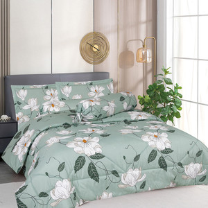 [EZO.0801421] AZKO Sleeplite Seprai Microfiber Flower Ivy Sprei Motif Seprai Aesthetic Seprei Sheet Set Bed Sheet Aksesoris Tempat Tidur Set Sarung Bantal Sarung Guling Set Bed Cover