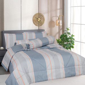 [EZO.0801423] AZKO Sleeplite Seprai Microfiber Stripe Iris Sprei Motif Seprai Aesthetic Seprei Sheet Set Bed Sheet Aksesoris Tempat Tidur Set Sarung Bantal Sarung Guling Bedcover