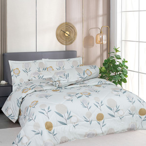 [EZO.0801428] AZKO Sleeplite Seprai Microfiber Flower Ellie Sprei Motif Seprai Aesthetic Seprei Sheet Set Bed Sheet Aksesoris Tempat Tidur Set Sarung Bantal Sarung Guling