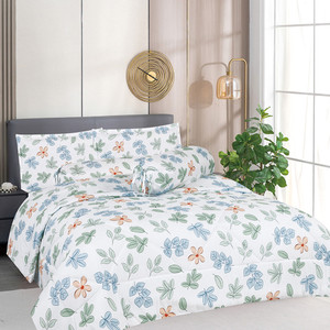 [EZO.0801430] AZKO Sleeplite Seprai Microfiber Flower Flora Sprei Polos Seprai Aesthetic Seprei Sheet Set Bed Sheet Aksesoris Tempat Tidur Set Sarung Bantal Sarung Guling