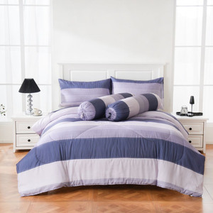 [EZO.0801439] AZKO Sleeplite Seprai Microfiber Stripe Jasper Sprei Motif Seprai Aesthetic Seprei Sheet Set Bed Sheet Aksesoris Tempat Tidur Set Sarung Bantal Sarung Guling