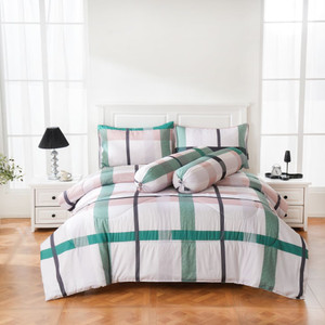 [EZO.0801441] AZKO Sleeplite Seprai Microfiber Stripe Oxford Sprei Motif Seprai Aesthetic Seprei Sheet Set Bed Sheet Aksesoris Tempat Tidur Set Sarung Bantal Sarung Guling