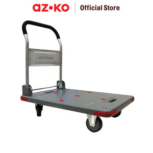 [EZO.0801445] AZKO Maxbuilt Troli Barang Foldable 400 kg - Abu-Abu Alat Pengangkut Barang Dengan Roda Wheels Cart Troli Kardus Box Perlengkapan Industri