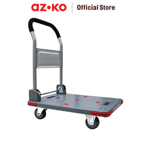 [EZO.0801446] AZKO Maxbuilt Troli Barang Foldable 300 kg - Abu-Abu Alat Pengangkut Barang Dengan Roda Wheels Cart Troli Kardus Box Perlengkapan Industri