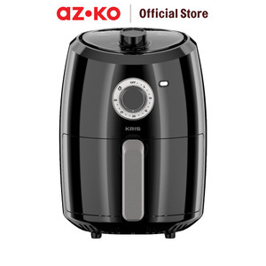 [EZO.0801452] AZKO Kris 2.4 ltr Air Fryer - Hitam Alat Masak Goreng Pembuat Makanan Penggoreng Tanpa Minyak Elektronik Dapur