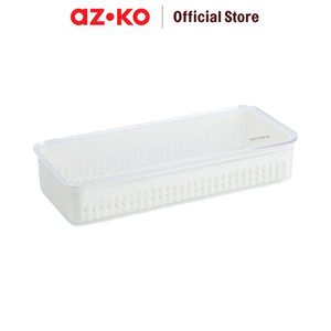 [EZO.0801511] AZKO Stora Lucio Tempat Alat Makan Dengan Cover - Putih Kitchen Organizer Cutlery Storage Kompartemen Alat Makan Wadah Peralatan Makan Sendok Garpu