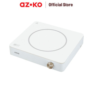 [EZO.0801520] AZKO Kris Kompor Listrik 200-1300 Watt Square - Putih Electric Stove Kompor Elektrik 1 Tungku Perlengkapan Dapur Alat Masak