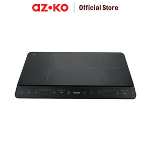 [EZO.0801522] AZKO Kris Kompor Listrik Double 350 Watt - Hitam Electric Stove Kompor Elektrik 2 Tungku Perlengkapan Dapur Alat Masak