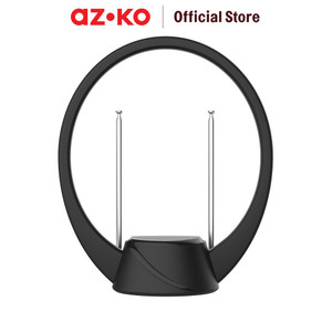 [EZO.0801542] AZKO Krisbow Antena Tv Indoor Clarion 4 - Hitam Television Antenna Aksesoris Tv Pencari Sinyal Saluran Televisi Antena Dalam Ruangan