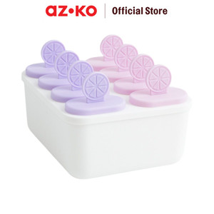 [EZO.0801547] AZKO Ataru Cetakan Es Lilin - Ungu/Pink Pencetak Es Krim Food Grade Ice Mould Perlengkapan Masak