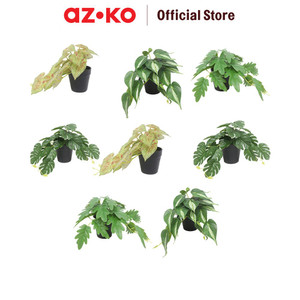 [EZO.0801556] AZKO Forhom Tanaman Artifisial Mta Leaves Dengan Pot Random Tumbuhan Tanaman Buatan Dekorasi Plant Sintetis Pajangan Rumah Serbaguna Hiasan Properti Foto