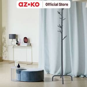 [EZO.0801557] AZKO Stora Gantungan Pakaian Standing - Abu-Abu Stand Hanger Gantungan Baju Berdiri Clothes Organizer Standing Clothing Rack