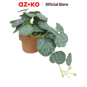 [EZO.0801569] AZKO Forhom Tanaman Artifisial Senorila Dengan Pot - Hijau Tumbuhan Tanaman Buatan Dekorasi Plant Sintetis Pajangan Rumah Serbaguna Hiasan Properti Foto
