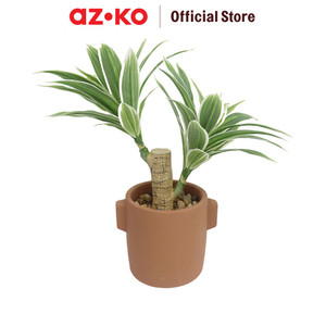 [EZO.0801572] AZKO Forhom Tanaman Artifisial White Edged Grass Dengan Pot - Hijau Tumbuhan Tanaman Buatan Dekorasi Plant Sintetis Pajangan Rumah Serbaguna Hiasan Properti Foto