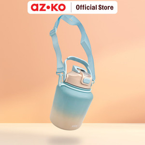 [EZO.0801580] AZKO Ataru 1.1 ltr Joy Botol Vacuum Flask - Biru Soft Tumbler Termos Minuman Tempat Air Minum Panas Dingin Water Bottle Food Grade Perlengkapan Minum
