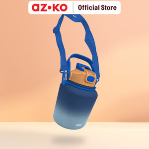 [EZO.0801582] AZKO Ataru 1.1 ltr Joy Botol Vacuum Flask - Biru Navy Tumbler Termos Minuman Tempat Air Minum Panas Dingin Water Bottle Food Grade Perlengkapan Minum