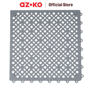 [EZO.0801583] AZKO Forhom 30X30 cm Set 6 Pcs Tile Deck 0.54M2 - Abu-Abu Decking Tile Lantai Bongkar Pasang Instalasi Lantai Aksesoris Bangunan Rumah Aksesoris Teras