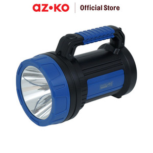 [EZO.0801595] AZKO Powerlite Senter Led Rechargeable 7 Watt - Biru/Hitam Flashlight Emergency Lamp Lampu Camping Portable Travel Light Lampu Darurat Cadangan
