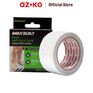 [EZO.0801620] AZKO Maxbuilt 4.57 mtr Lakban Kamar Mandi Anti Slip Peva Clear 50.8 Mm Tape Floor Bathroom Lakban Anti Slip Serbaguna Perlengkapan Keselamatan