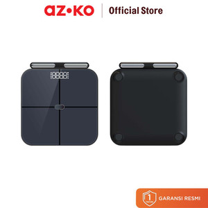 [EZO.0801643] AZKO Krisbow Sync Smart Timbangan Badan Digital Grip Sensor - Hitam Smart Body Weight Scale Alat Pengukur Berat Badan Pintar Penghitung Berat Tubuh