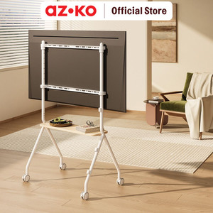 [EZO.0801651] AZKO Krisbow Studia Bracket Tv Standing 43-80 inci - Putih Fixed Fixture Television Penyangga Televisi Breket Gantung Tv Stand Tv Bracket