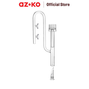 [EZO.0801656] AZKO Fishland 20 cm Pipa Lily Aquarium Dengan Bracket Pipa Lily Akuarium Set Pipa Lily Dengan Bracket Aksesoris Filter Akuarium Aquascape