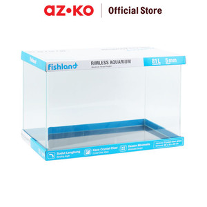 [EZO.0801675] AZKO Fishland 81 ltr Aquarium Nano Bending Opc Tank Aquarium Aquascape Tempat Tinggal Hewan Laut Wadah Tempat Ikan Dekorasi Rumah