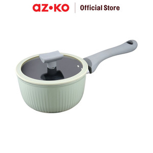 [EZO.0801683] AZKO Kris 16 cm Linea Panci Saucepan Dengan Tutup - Hijau Pot Masak Kuah Sup Anti Lengket Perlengkapan Dapur Peralatan Masak Cookware
