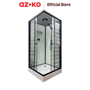 [EZO.0801690] AZKO Fosa Shower Box Full Set 6 Mm Jn-F607 Bilik Mandi Shower Room Cabin Bathroom Accessories Perlengkapan Kamar Mandi