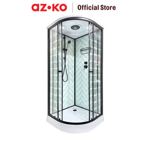 [EZO.0801691] AZKO Fosa Shower Box Full Set 6 Mm Jn-H607 Bilik Mandi Shower Room Cabin Bathroom Accessories Perlengkapan Kamar Mandi