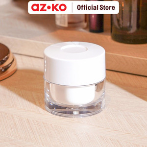 [EZO.0801706] AZKO Ataru 30 gr Pot Cream Dengan Scraper - Putih Wadah Simpan Krim Tempat Cream Cream Pot With Scrapper Perlengkapan Kosmetik