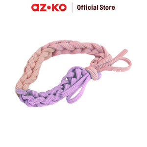 [EZO.0801715] AZKO Ataru Ikat Rambut Twisted - Pink Hair Tie Aksesoris Karet Rambut Cewek Scrunchy Wanita Motif Scrunchies Lucu