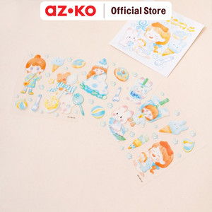 [EZO.0801718] AZKO Ataru Stiker Bag Summy Chan Sticker Bag Dekorasi Tempel Hiasan Serbaguna Motif Decoration Stickers
