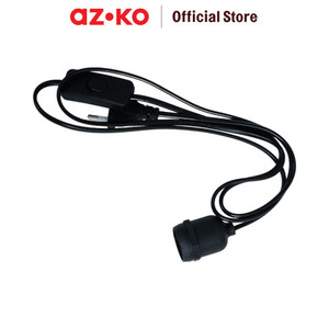 [EZO.0801726] AZKO Krisbow Fitting Lampu Extender Adaptor Dengan Kabel E27 Lamp Holder Socket Bohlam Peralatan Listrik Aksesoris Lampu Penyambung Soket Lampu