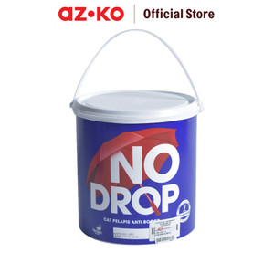 [EZO.0801729] AZKO No Drop 4 kg Cat Dinding Waterproof - Abu-Abu Paint Waterproof Cat Tembok Perlengkapan Tukang
