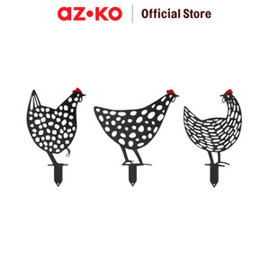 [EZO.0801735] AZKO Arthome Set 3 Pcs Tongkat Dekorasi Taman Hen Garden Yard Decoration Pajangan Dekorasi Outdoor Halaman Aksesoris Kebun Aesthetic