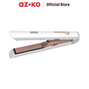 [EZO.0801759] AZKO Memoo Alat Catok Portable - Putih/Pink Pelurus Rambut Catokan Hair Styler Elektronik Kecantikan
