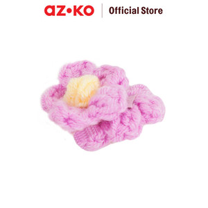 [EZO.0801783] AZKO Ataru Set 2 Pcs Ikat Rambut Flower - Pink Hair Tie Aksesoris Karet Rambut Cewek Scrunchy Wanita Motif Scrunchies Lucu