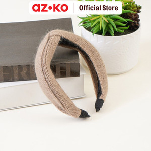 [EZO.0801786] AZKO Ataru Bando Knit Twisted - Cokelat Headband Aksesoris Rambut Bandana Wanita Women Accessories Hiasan Kepala