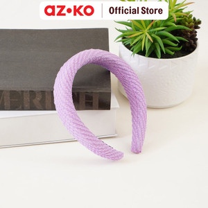[EZO.0801798] AZKO Ataru Bando Stripe Texture - Ungu Headband Aksesoris Rambut Bandana Wanita Women Accessories Hiasan Kepala