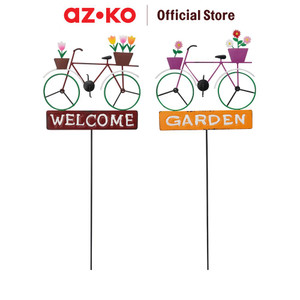 [EZO.0801812] AZKO Arthome Set 2 Pcs Tongkat Dekorasi Taman Bike Garden Yard Decoration Pajangan Dekorasi Outdoor Halaman Aksesoris Kebun Aesthetic