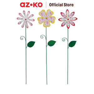 [EZO.0801813] AZKO Arthome Set 3 Pcs Tongkat Dekorasi Taman Flower Garden Yard Decoration Pajangan Dekorasi Outdoor Halaman Aksesoris Kebun Aesthetic