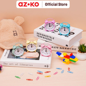 [EZO.0801822] AZKO Ataru 5.8 cm Jam Weker Mini - Mix Alarm Clock Waker Clock Jam Alarm Digital Dekorasi Kamar Tidur