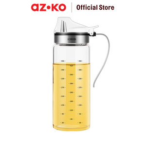 [EZO.0801833] AZKO Kris 500 ml Botol Minyak Borosilikat - Hijau Oil Bottle Dispenser Wadah Minyak Kaca Dengan Handle Perlengkapan Dapur