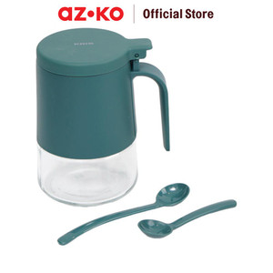 [EZO.0801844] AZKO Kris 350 ml Essicante Tempat Bumbu Dapur - Hijau Spice Jar Tempat Penyimpanan Bumbu Perlengkapan Dapur Seasoning Jar