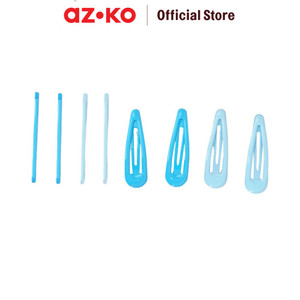 [EZO.0801848] AZKO Ataru Set 8 Pcs Jepit Rambut & Pin - Biru Hair Clip Claw Aksesoris Jepitan Cewek Penjepit Hiasan Rambut Wanita Aksesori Kepala
