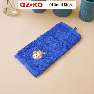 [EZO.0801862] AZKO Ataru 25X25 cm Handuk Tangan Monkey - Biru Hand Towel Handuk Serbet Kecil Lap Pengering Tangan Perlengkapan Mandi
