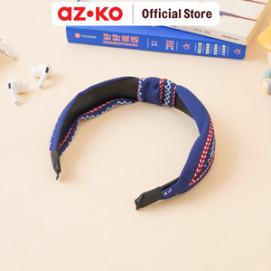 [EZO.0801864] AZKO Ataru Bando Knot Jeans Headband Bando Stylish Aksesoris Kepala Fashion Wanita