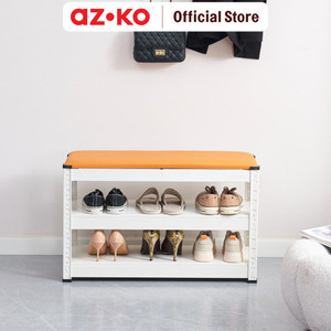 [EZO.0801895] AZKO Krisbow Rak Penyimpanan Serbaguna 2 Tingkat - Putih Organizer Serbaguna Tempat Simpan Barang Multifungsi Rak Storage Perlengkapan Rumah Tangga